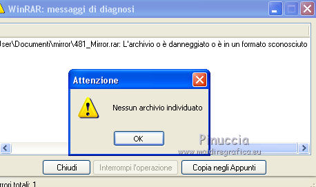 messaggiodierroreaprendounozip