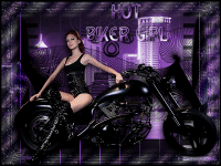Hot biker girl