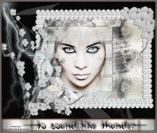 To sound like thunder