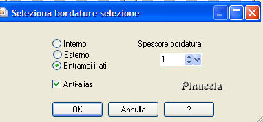 bordature selezione